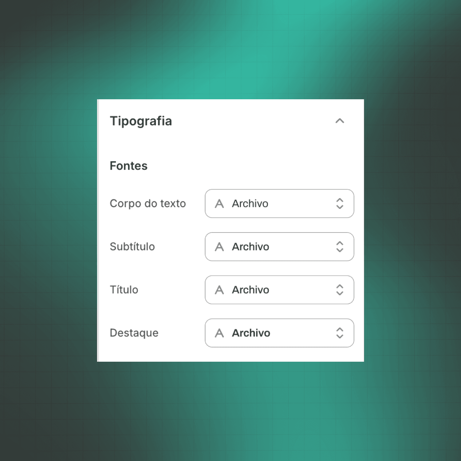 FONTE CUSTOMIZADA