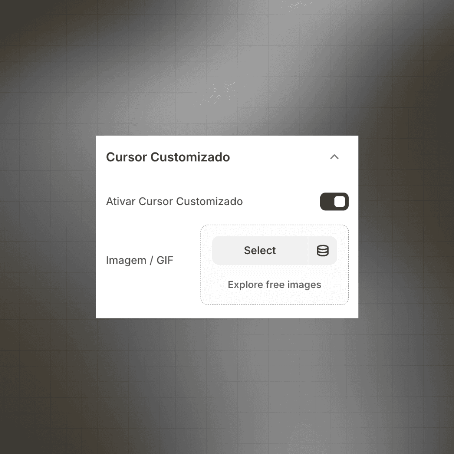 CURSOR CUSTOMIZADO