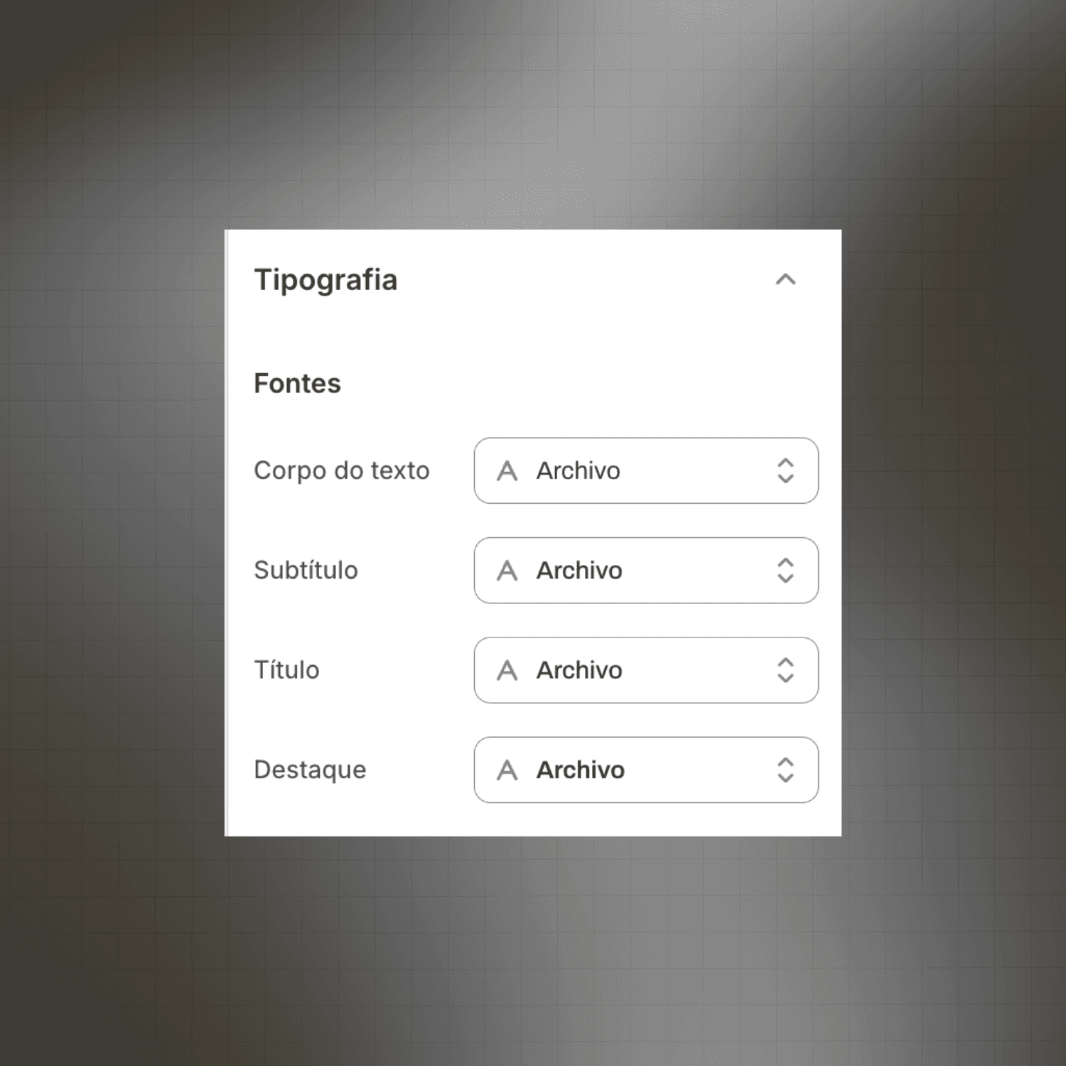 FONTE CUSTOMIZADA